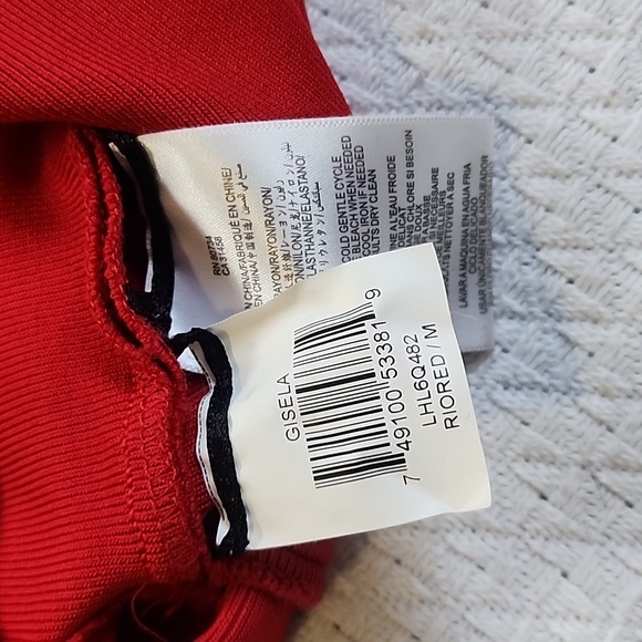 BCBG RioRed Gisela Bodycon Mini RacerBack M - Picture 6 of 6